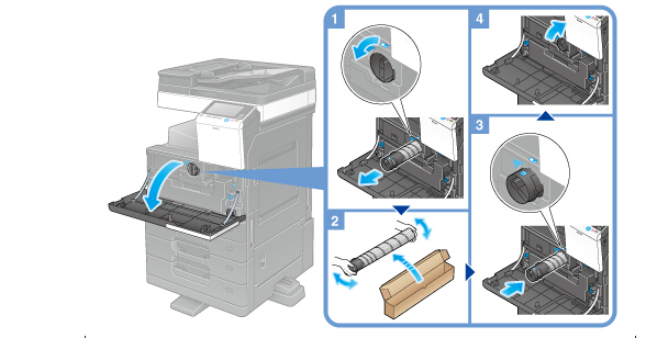 柯尼卡美能達(dá)BH367復(fù)印機(jī)碳粉更換圖解 柯尼卡美能達(dá)BH367復(fù)印機(jī)碳粉更換圖解