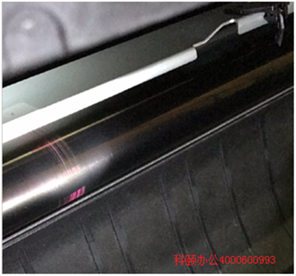 柯尼卡美能達復印機C210打印有紅色線效果圖-科頤辦公